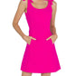 Akalia - Aria Bow Sleeveless Mini Dress