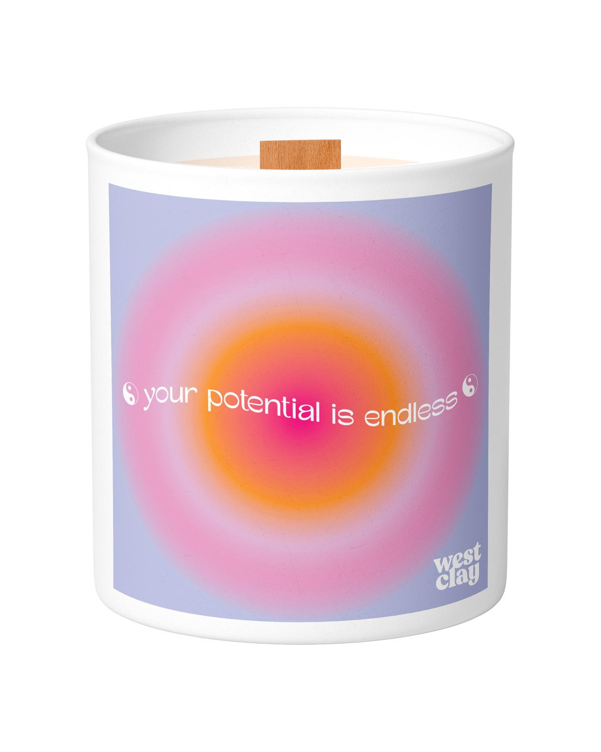 West Clay Company - Your Potential is Endless Candle