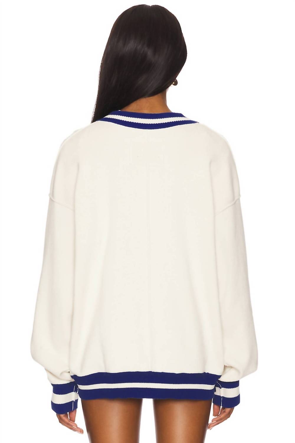 Free People - Varsity V Neck Cardigan