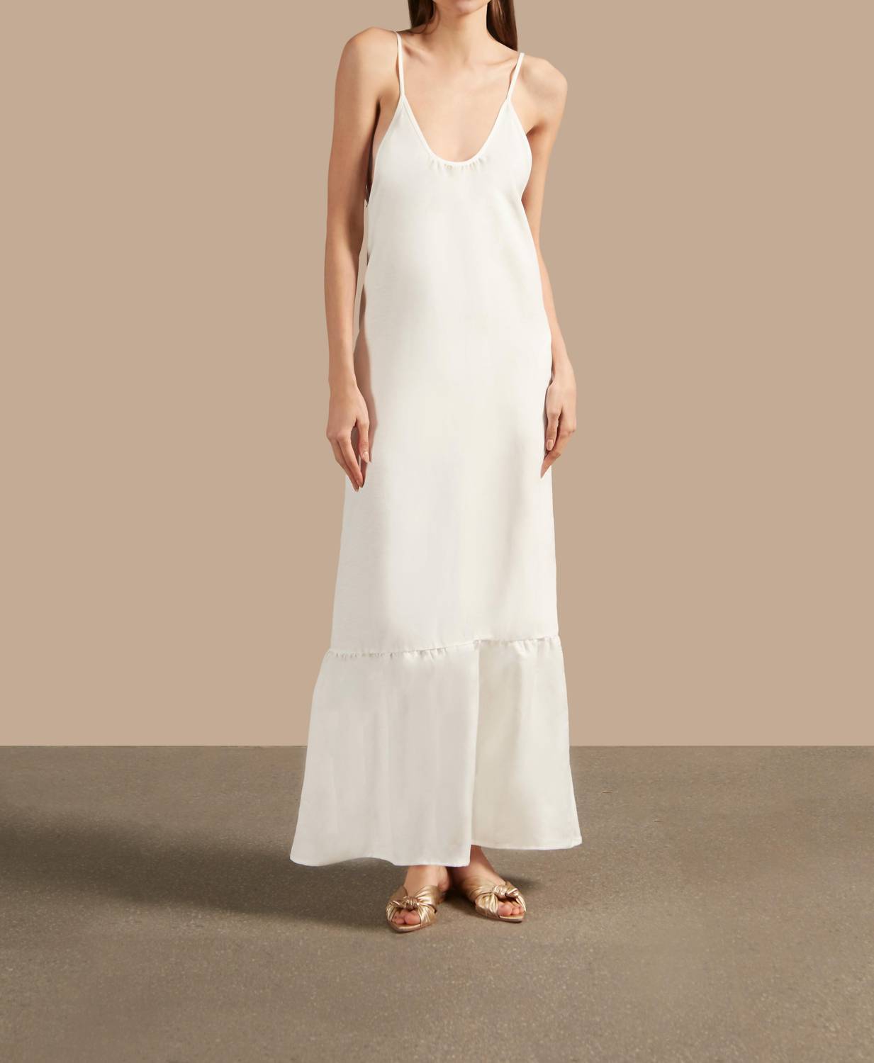 Adriana Degreas - Golden Age Solid Straps Long Dress