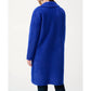 Joseph Ribkoff - Quilted Fuzzy Knit Long Sleeve Coat