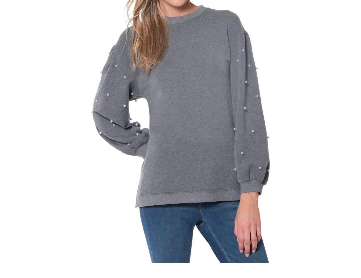 Multiples - Pearl Embellishment Sweater
