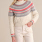 525 America - Ayana Cable Pullover With Pattern Yoke