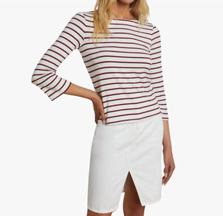 L'Agence - Blusa Lucille com decote canoa