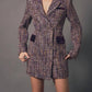 2.7 August Apparel - Tweed Blazer Mini Dress