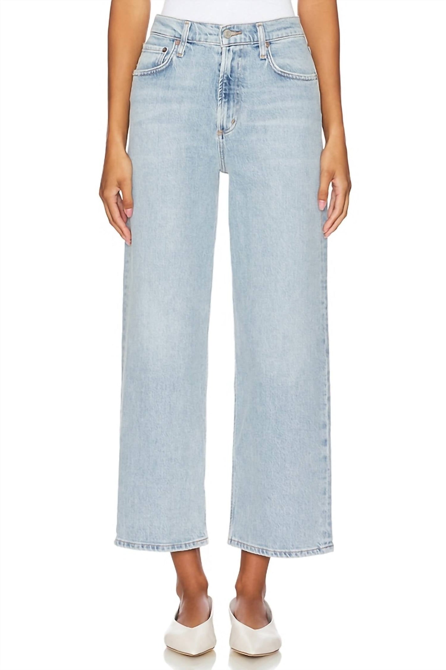 Agolde - Ren High Rise Wide Leg Jeans