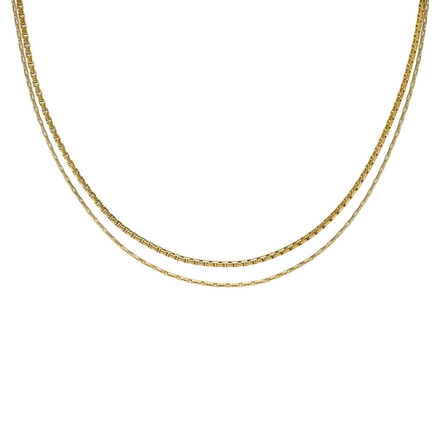 Brenda Grands - Women's Layered Double Choker Necklace