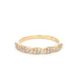 Aamiaa - 0.25 Carat Natural Diamond Cluster Twist Band Ring
