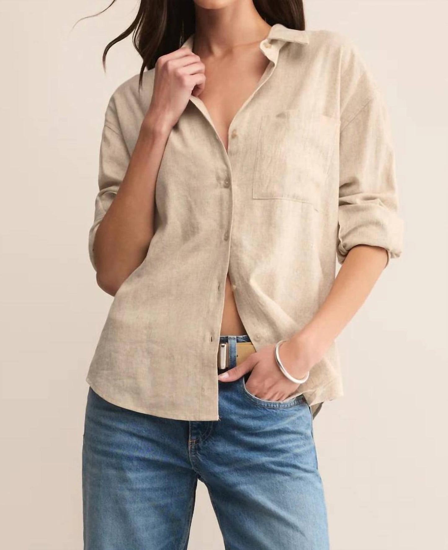 Z Supply - Alfie Linen Button Up Top