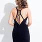 Rachel Allan - Jersey Matte Satin Corset Short Prom Dress