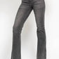 Judy Blue - Full Size Midi Rise Tummy Control Release Hem Flare Jeans