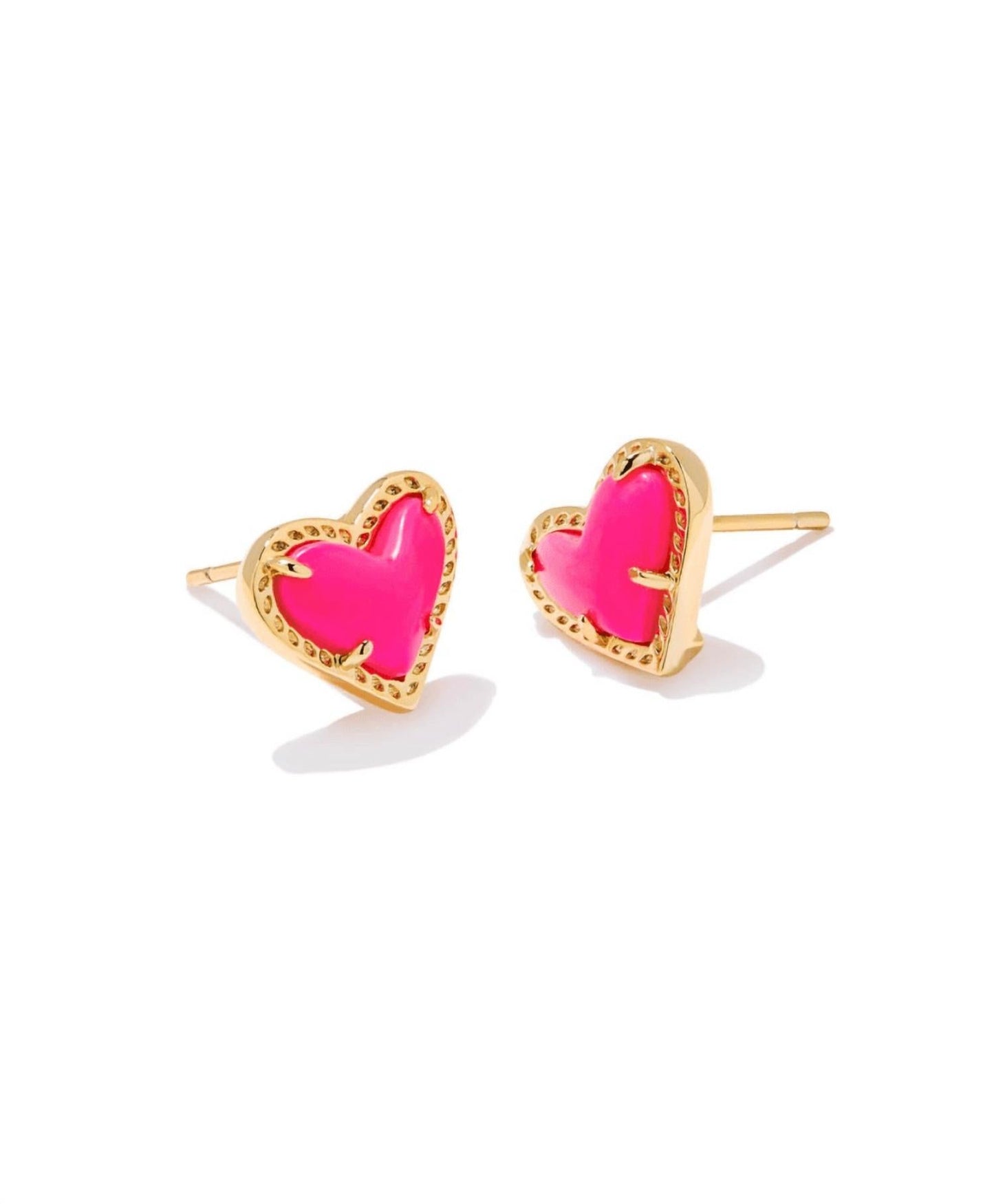 Kendra Scott - Ari Heart Gold Stud Earrings
