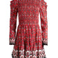 Alice + Olivia - Elvira Smocked Bodice Mini Dress