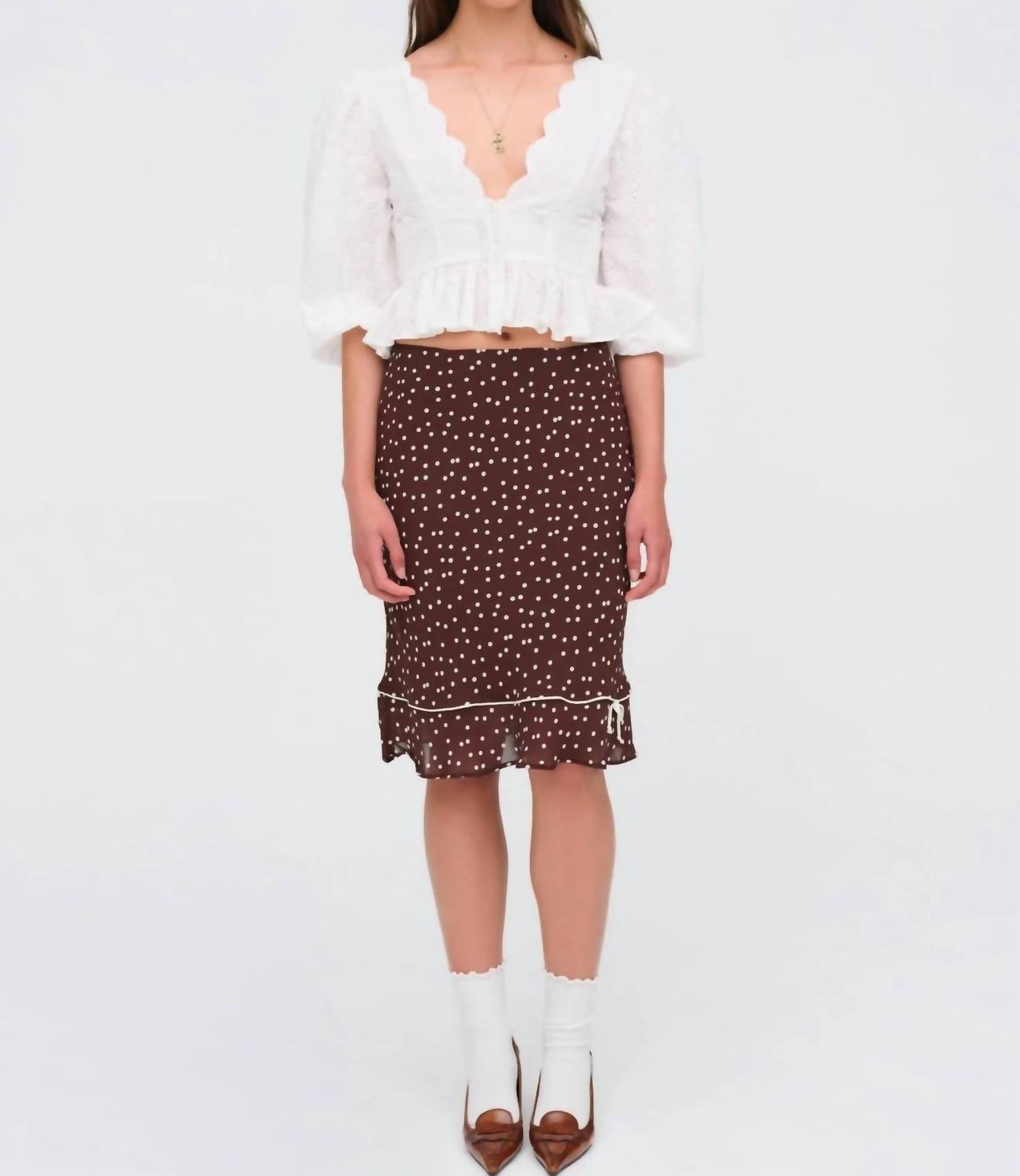 For Love & Lemons - Marseille Eyelet Top
