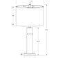 Contemporary Table Lamp with Adjustable Lighting