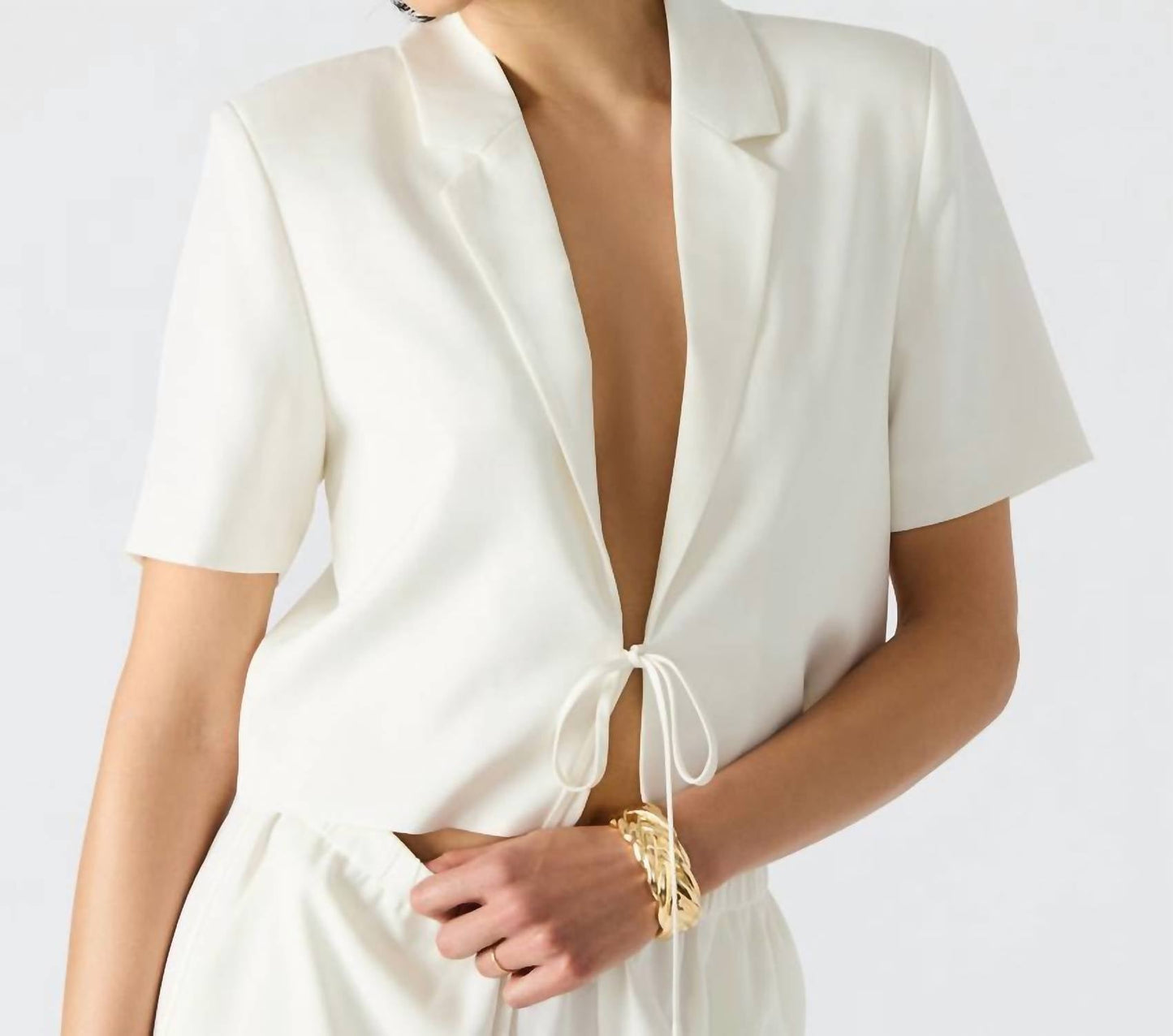 Steve Madden - Tie Front Blazer