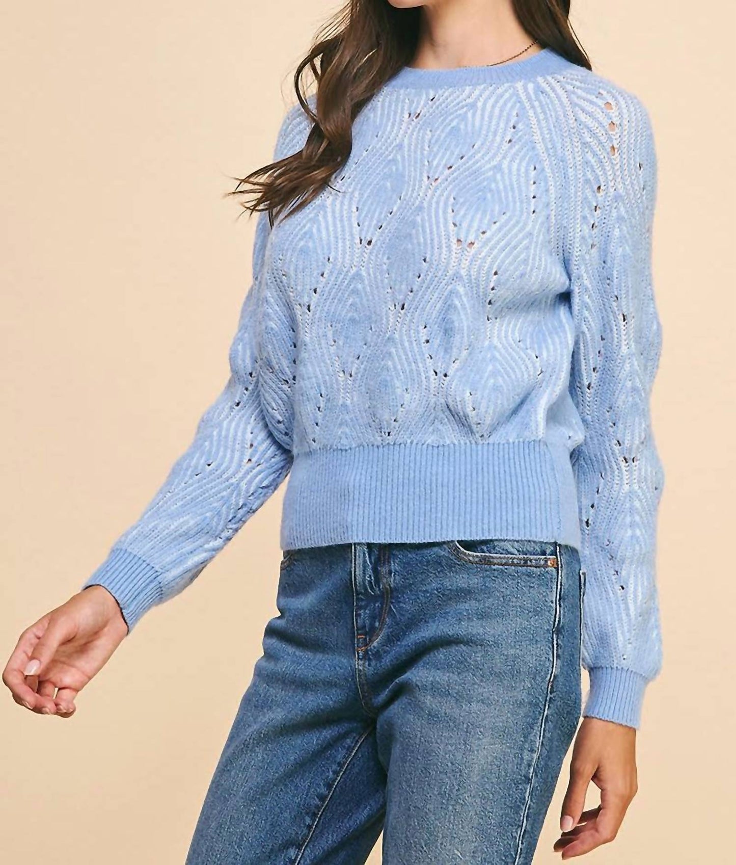 Pinch - Jean Layered Knit Sweater