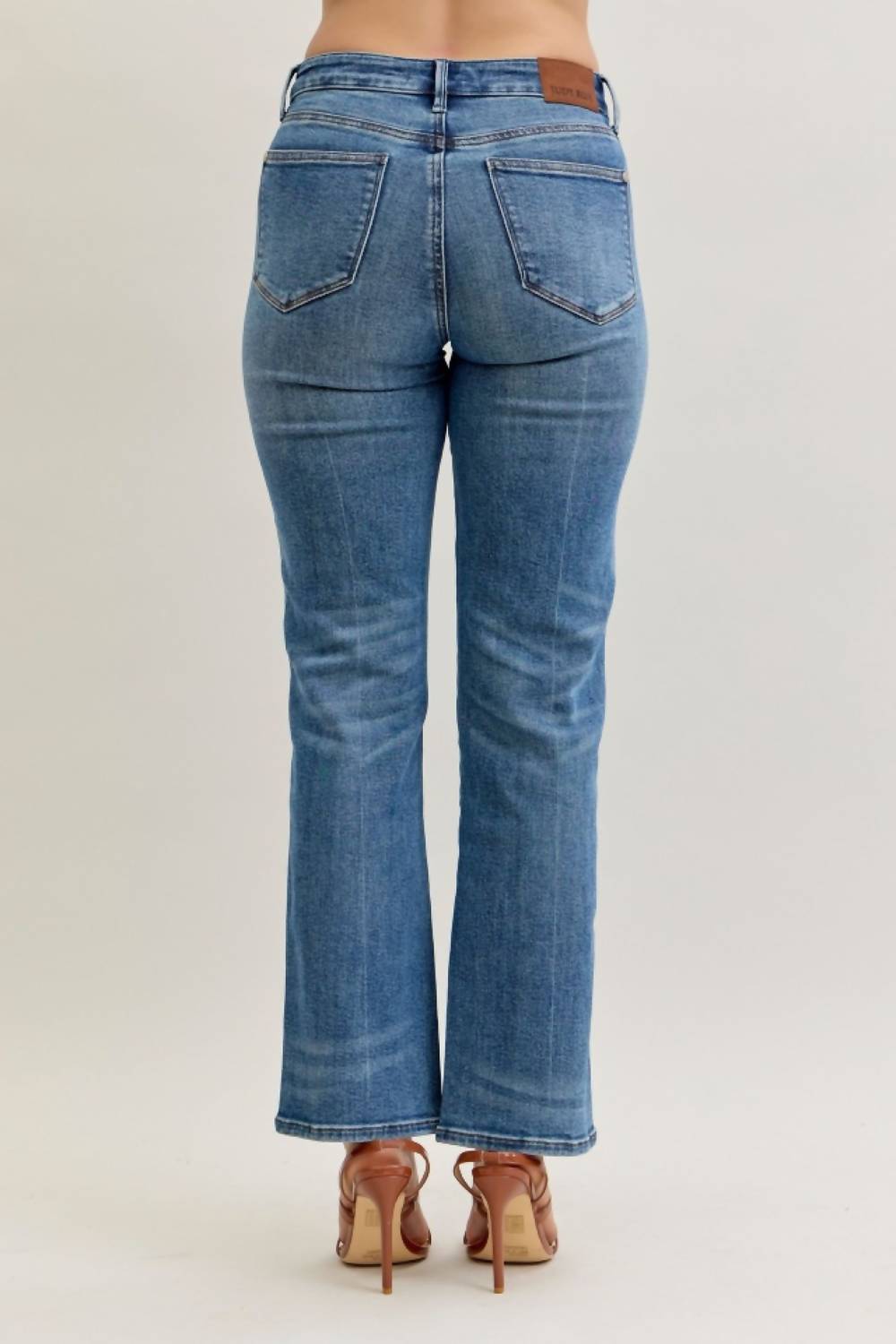 Judy Blue - Reese Mid Rise Slim Straight Leg Jeans