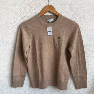 J.Crew - Suéter de cashmere infantil com gola redonda