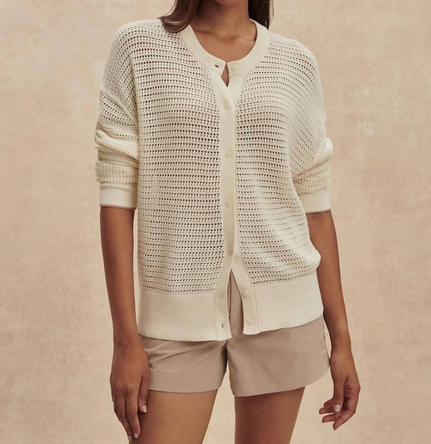 Varley - Pembroke Button Front Knit Cardigan