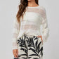 Bella Dahl - Open Knit Stripe Crew Sweater