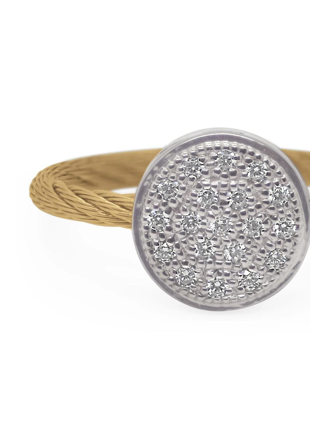 Alor - 0.16 Cts Taking Shapes Disc Ring