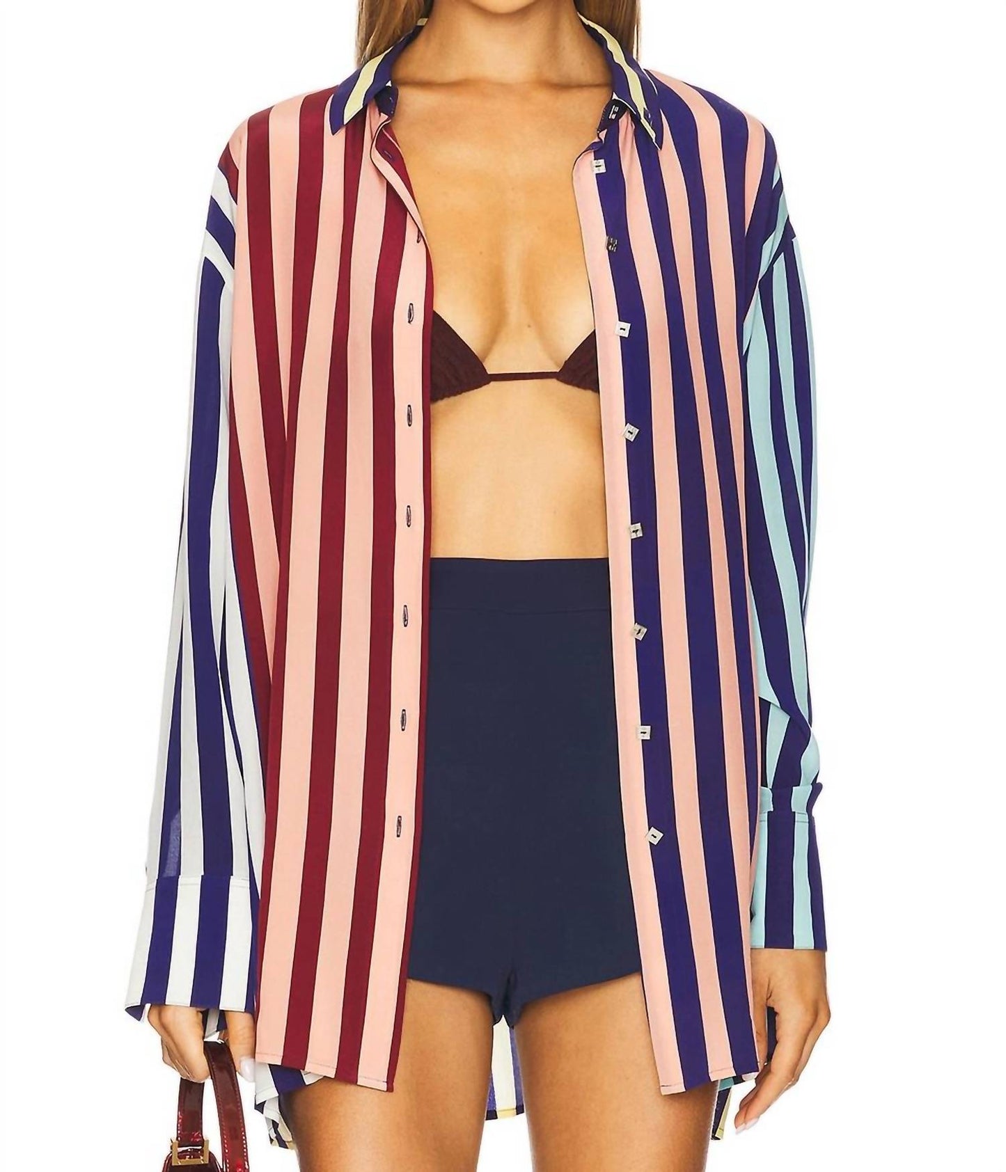 Muma World - Striped Oversized Shirt