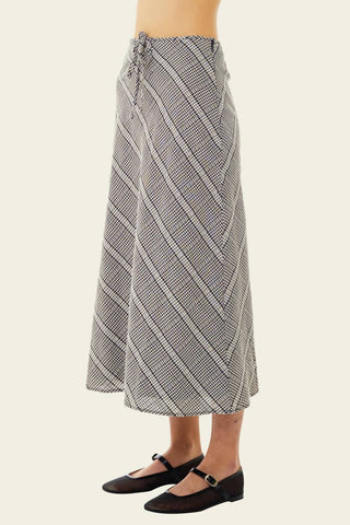 Find Me Now - Aurora Plaid Midi Skirt