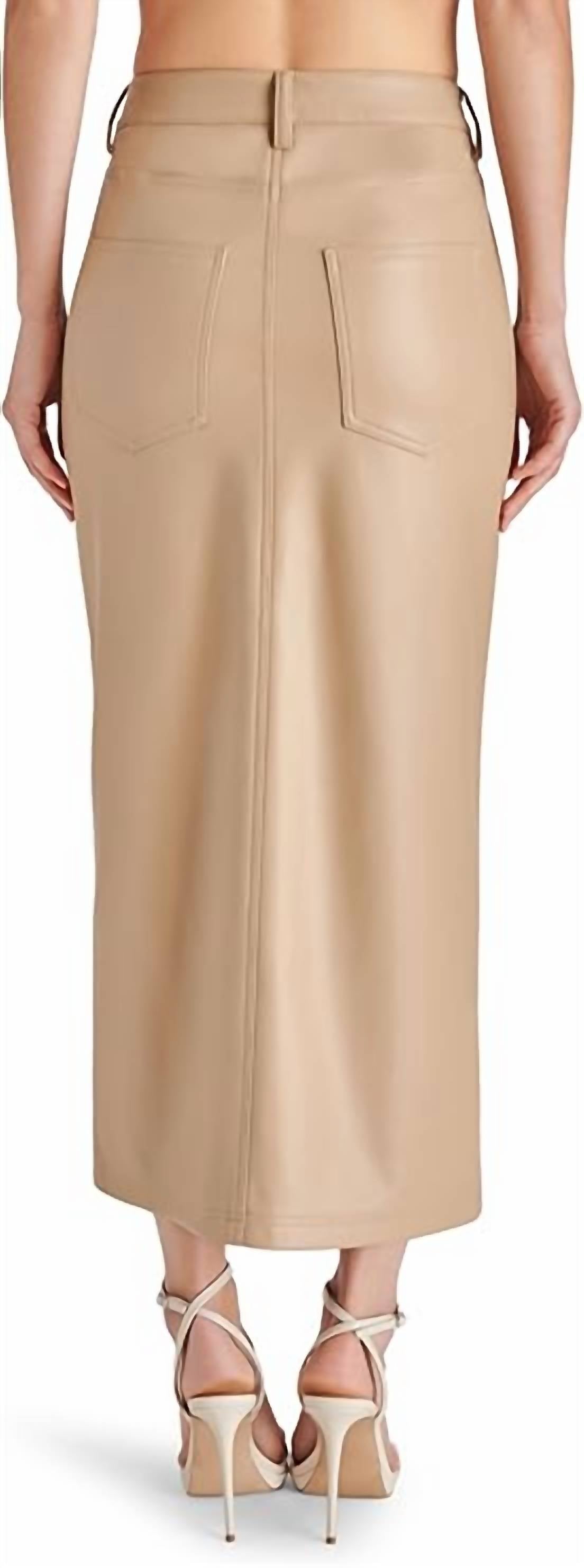 Steve Madden - Avani Faux Leather Maxi Skirt