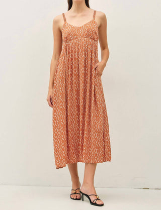 Be Cool - Vestido fluido cor damasco