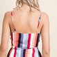 Honey Punch - Luna Striped Wrap Top