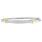 14K Two-Toned Gold Princess Cut Diamond Fashion Bangle (1 cttw, H-I Color, SI1-SI2 Clarity)