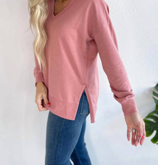 Z Supply - Modern V Neck Weekender Sweatshirt