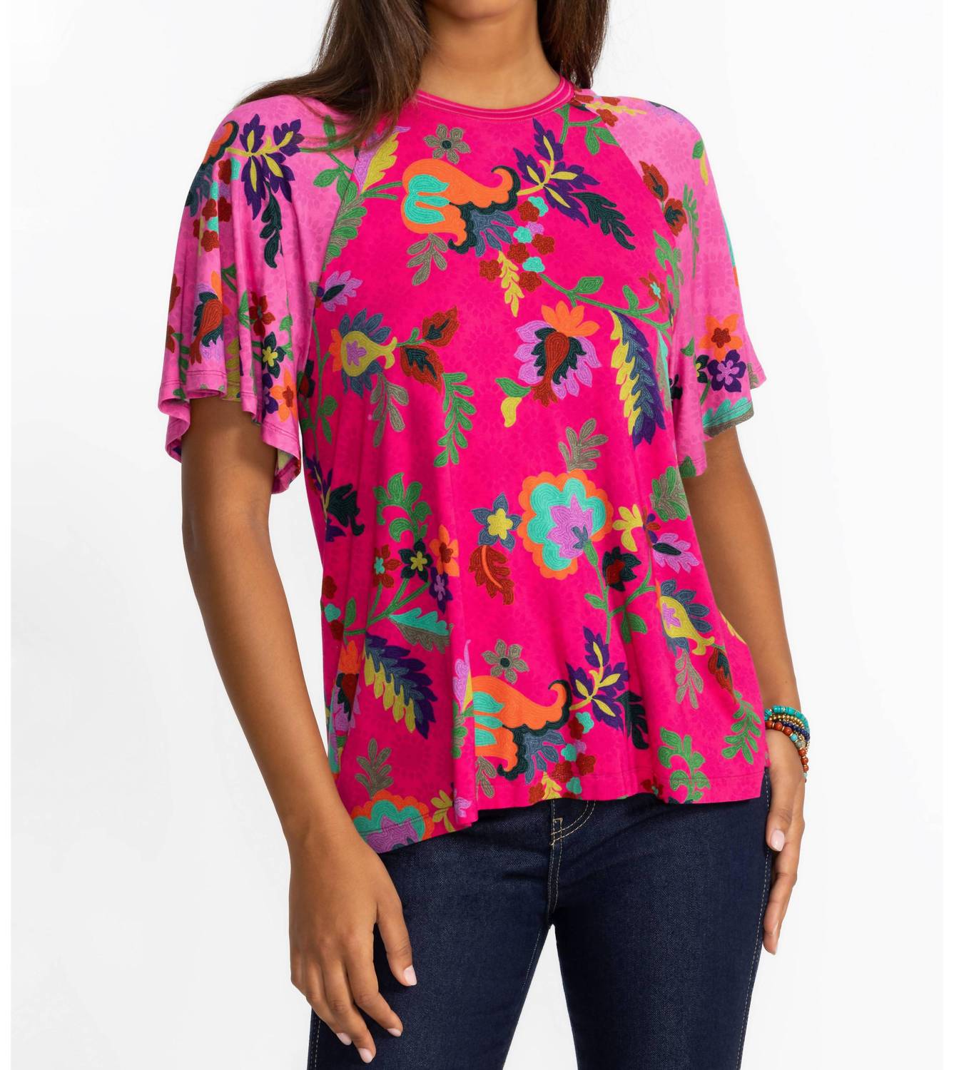 Johnny Was - Janie Favorite Flutter Raglan Sleeve Top