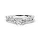 14K White Gold 5/8 Cttw Diamond Split Shank Engagement Ring  (G-H Color, VS2-SI1 Clarity) - Size 7