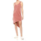 Splendid - Asymmetrical Terracotta Cross Back Midi Dress