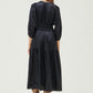 Grade & Gather - 3/4 Sleeves Holiday Midi Dress