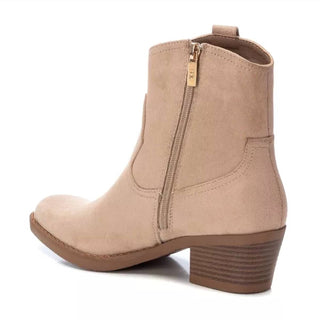Xti - Botas femininas de camurça estilo western italiano