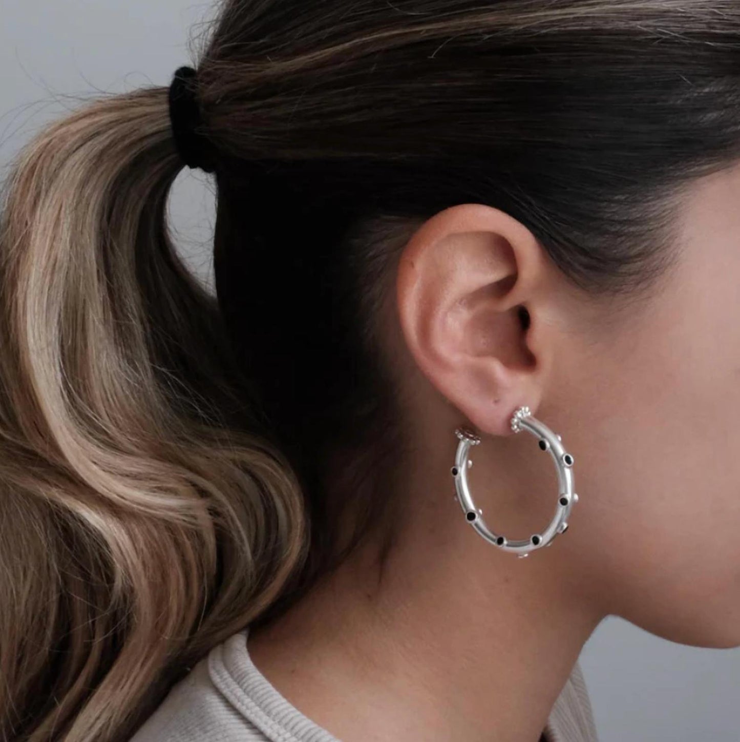 Daniela Salcedo - Women's Trufa Rainbow Hoop Earrings