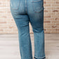 Judy Blue - Mid Rise Distressed Released Hem Bootcut Jeans