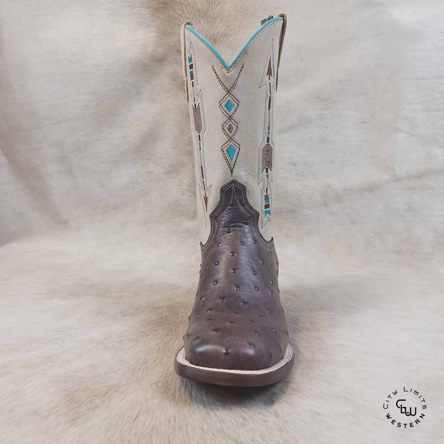 Null - Women's Arrow Feather Roper Square Toe Boots