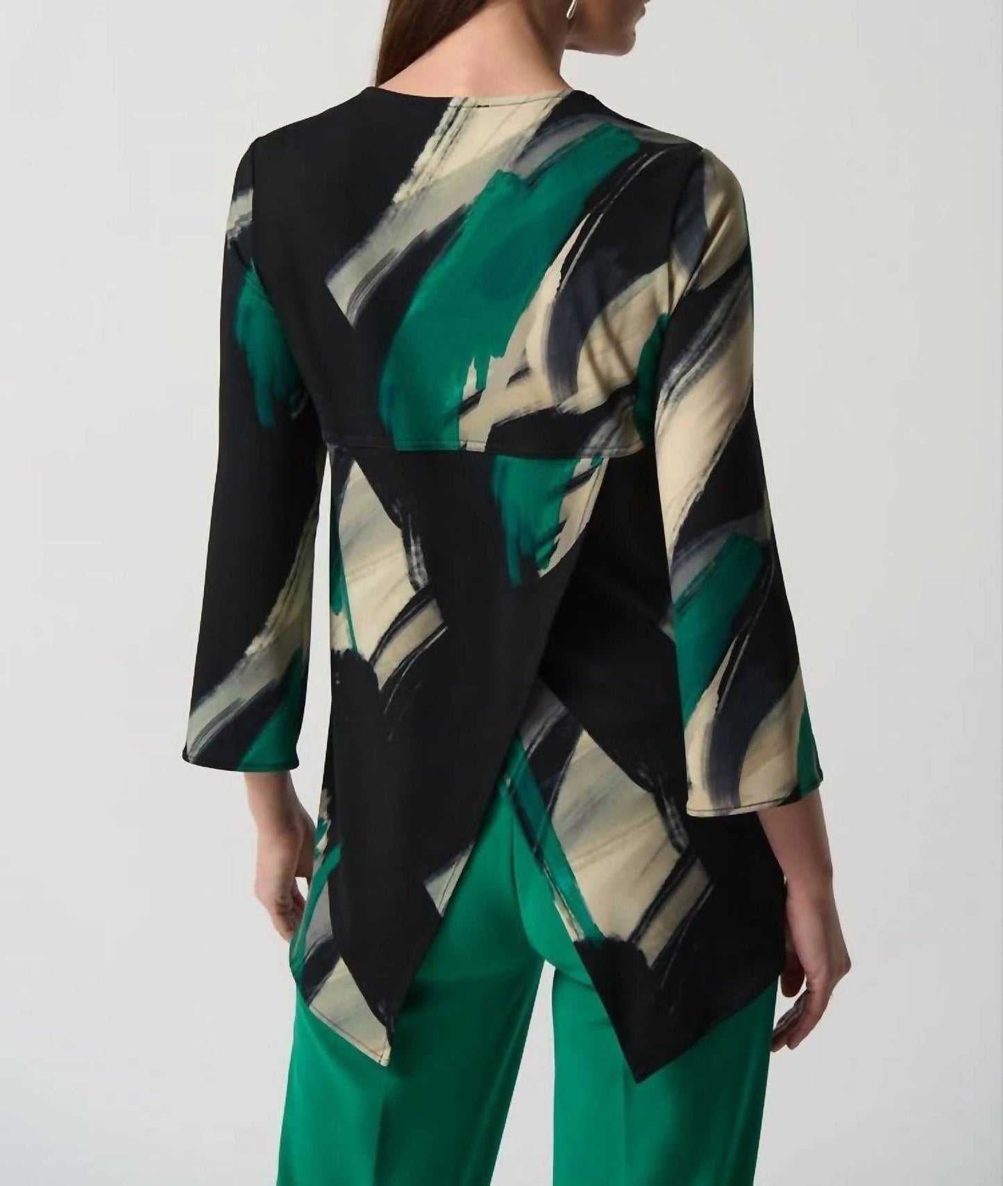 Joseph Ribkoff - Abstract Print Fit-and-Flare Tunic