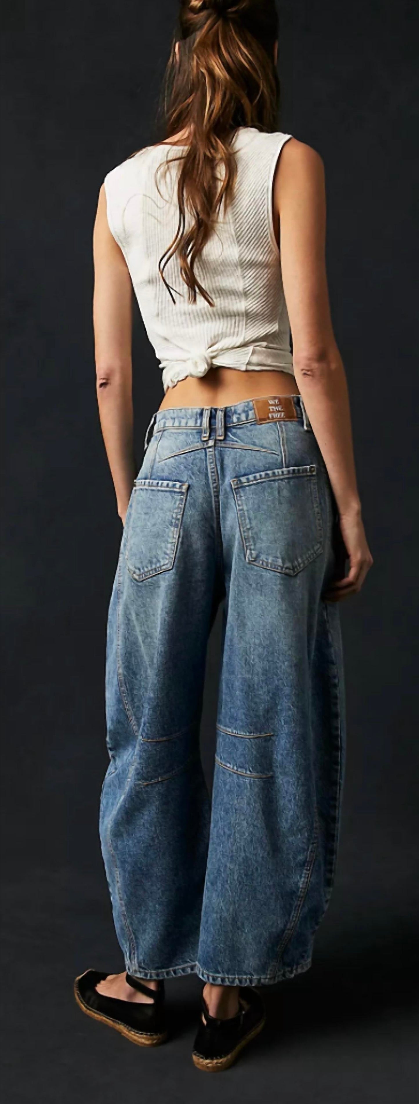 Free People - Good Luck Mid Rise Barrel Jeans