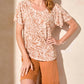 Tribal - Ruffle Sleeve Crewneck Tee