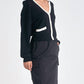 Elan - Accent Trimmed Cardigan