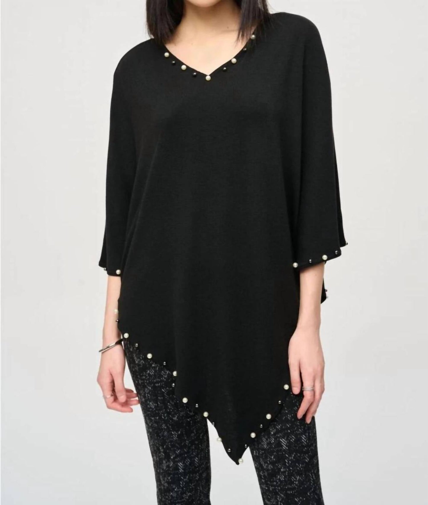 Joseph Ribkoff - Pearl Embellished Poncho