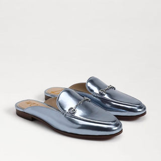 Sam Edelman - Mules largos com detalhes em corrente e bico redondo Linnie Slip On para mulheres