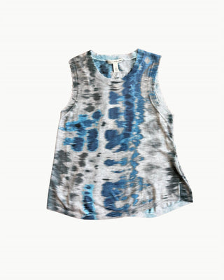 Autumn Cashmere - Blurred Animal Print Distressed Muscle Tee