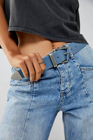 Free People - Cinto de couro Getty feminino