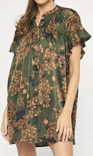 Entro - Satin Print Dress